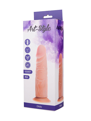 Реалистичный фаллоимитатор телесного цвета на подошве-присоске LOVETOY (А-Полимер) ART-Style №24 011107