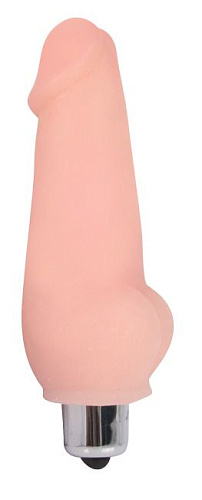 Телесный мини-вибратор Bior toys Vibrator Mini EE-10027 (9,5 см)