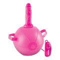 Розовый надувной мяч с вибронасадкой Pipedream Vibrating Mini Sex Ball PD5382-11 (15,2 см)