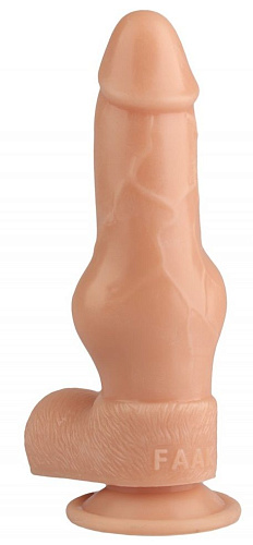 Телесный анальный фаллоимитатор-реалистик Сумерки богов 1016-46 BX DD (21 см)