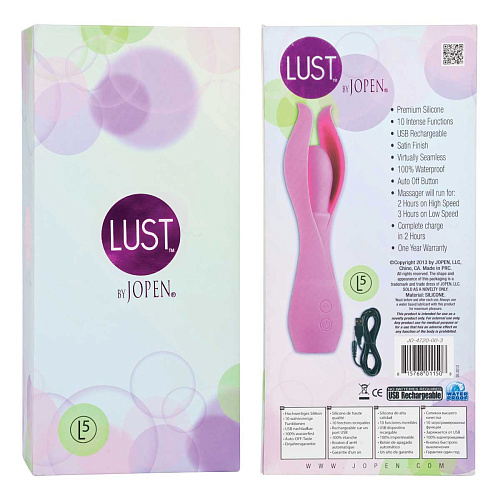 Малый розовый вибратор с лепестками Jopen Lust by JOPEN L5 JO-4720-00-3