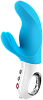 Нежно-голубой вибратор с двумя моторами Fun Factory MiSS Bi 1201073 (17 см)
