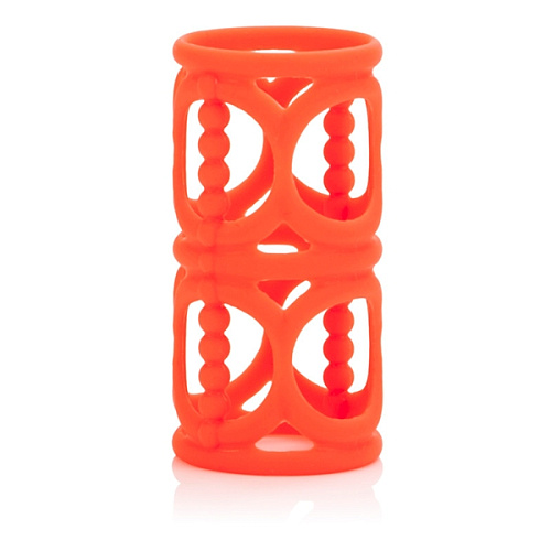 Набор оранжевых насадок на пенис California Exotic Novelties Posh Silicone Lovers Cages SE-1369-40-3