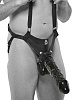 Страпон-система с чёрной насадкой Pipedream 12  Hollow Strap-On Suspender System PD5643-23