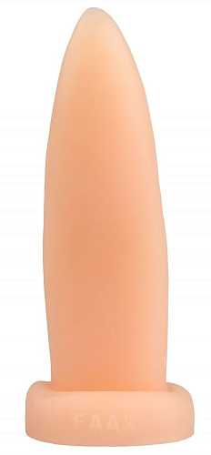 Телесная изогнутая анальная втулка-язык Сумерки богов 1017-53 BX DD (21 см)