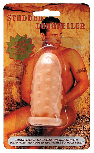 Насадка-удлинитель телесного цвета Seven Creations Latex-Verlangerung 0521990 (16 см)