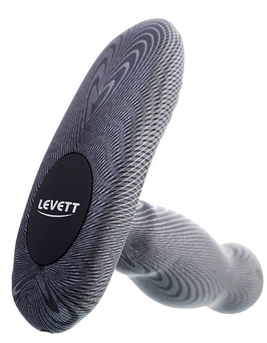 Чёрный вибростимулятор простаты с пультом ДУ Levett Ancus 18001B