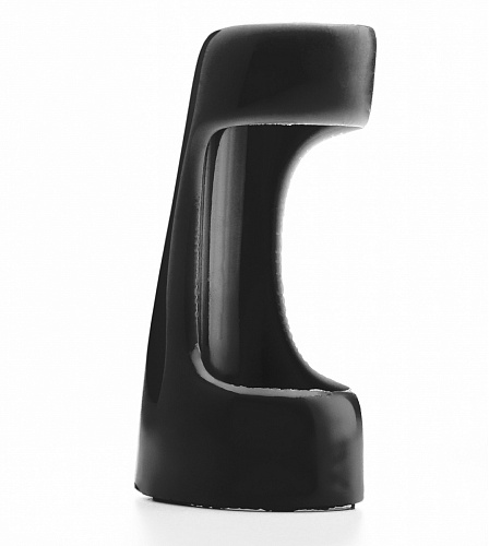 Чёрная насадка-эректор с вибрацией Shots Media BV Vibrating Sleeve SHT223BLK