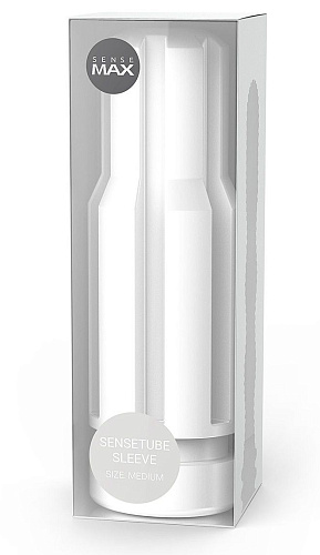 Белый сменный рукав для мастурбатора Sense Max Sense Max SenseTube Sleeve STS