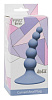 Голубая анальная пробка Lola toys Ribbed Plug Blue 4108-02Lola (10,5 см)