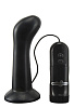 Чёрная анальная пробка с 4 режимами вибрации Seven Creations E4 CURVE HEAD 15-101BLK BCD GP (11 см)