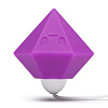 Фиолетовый клиторальный стимулятор-бриллиант Tokidoki SILICONE PURPLE DIAMOND CLITORAL VIBRATOR 65435