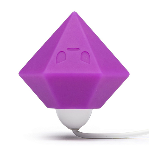 Фиолетовый клиторальный стимулятор-бриллиант Tokidoki SILICONE PURPLE DIAMOND CLITORAL VIBRATOR 65435
