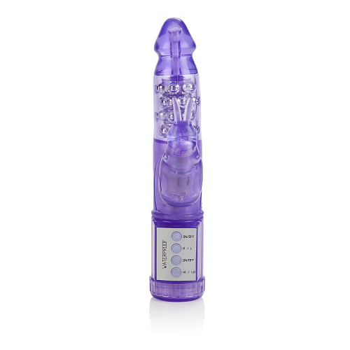 Фиолетовый вибромассажёр с клиторальным кроликом California Exotic Novelties My First Jack Rabbit SE-0610-10-3 (21 см)