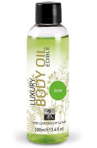 Съедобное массажное масло с ароматом лайма Shiatsu 66017