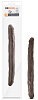 Коричневый двусторонний фаллоимитатор Blush Novelties 14 Inch Double Dildo BL-29796 (35 см)