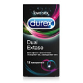 Рельефные презервативы с анестетиком Durex Dual Extase №12 (12 шт)