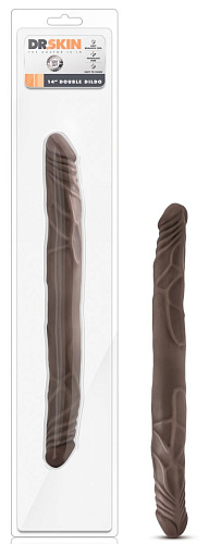 Коричневый двусторонний фаллоимитатор Blush Novelties 14 Inch Double Dildo BL-29796 (35 см)