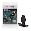 Чёрная анальная пробка из силикона California Exotic Novelties SILICONE PERFECT PLUG SE-0415-00-2