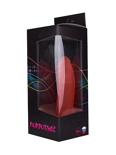 Красный фаллоимитатор гелевый с присоской на основании Сумерки богов 311-03 BX DD (17 см)