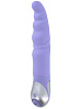 Фиолетовый вибратор с чуть загнутым рельефным кончиком Vibe Therapy Euphoria V01A1S008-B4 (23 см)