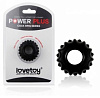 Чёрное эрекционное кольцо Lovetoy POWER PLUS Cockring LV1431black