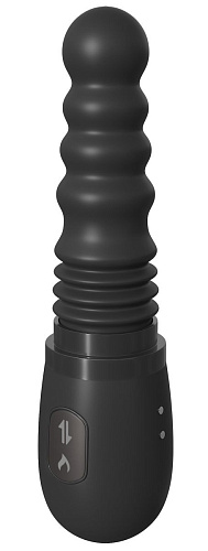 Чёрный анальный вибратор Pipedream Gyrating Ass Thruster PD4787-23