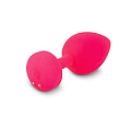 Маленькая розовая анальная пробка с вибрацией Fun Toys Fun Toys Gplug FT10165 (8 см)