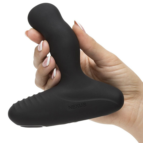 Чёрный массажёр простаты с вращающейся головкой Nexus Range REVO INTENSE 2.0 REVOINSU