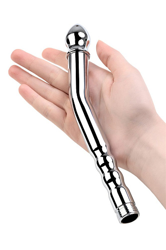 Металлический анальный душ с тремя насадками ToyFa 717128
