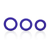 Набор фиолетовых эрекционных колец California Exotic Novelties Posh Silicone Love Rings SE-1369-25-3