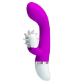 Лиловый вибратор с вертушкой для клиторальной стимуляции Baile Sheila BI-014788 (19,4 см)