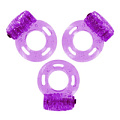 Набор из трех фиолетовых виброколец LoversPremium Pleasure Rings Purple E22029