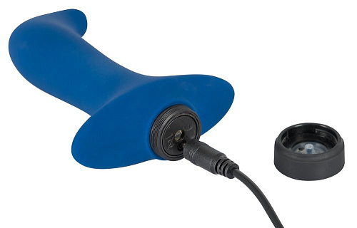 Синий вибромассажёр простаты Orion Power Vibe Backy 05909590000 (12,8 см)