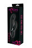 Чёрный вибратор-кролик Tonga NAGHI NO.33 RECHARGEABLE DUO VIBRATOR 530033 (23 см)