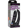 Чёрная насадка-фаллоимитатор для двойной стимуляции Doc Johnson Double Penetrator 1016-22-BX (16 см)