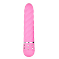 Розовый мини-вибратор EDC Wholesale Diamond Twisted Vibrator ET087PNK (11,4 см)