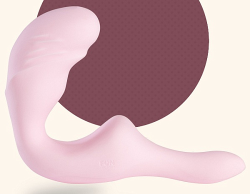 Безремневой розовый страпон Fun Factory Share XS 25138