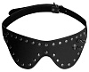 Чёрная маска на глаза с заклепками и шипами Shots Media BV OU295BLK