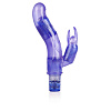 Фиолетовый вибромассажер California Exotic Novelties 10-Function Bendie Bounding Bunny Vibes SE-0638-20-2 (22,8 см)
