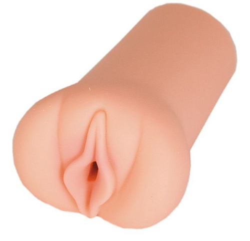 Мягкий мастурбатор телесного цвета в форме вагины с гладкой наружной поверхностью ToyFa 963003