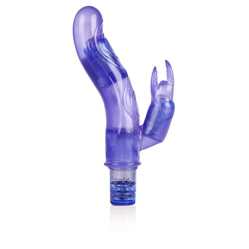Фиолетовый вибромассажер California Exotic Novelties 10-Function Bendie Bounding Bunny Vibes SE-0638-20-2 (22,8 см)