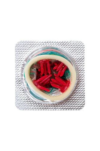 Презерватив с пучками усиков Штучки-дрючки Стимулирующая штучка №3 690920 (1 шт)