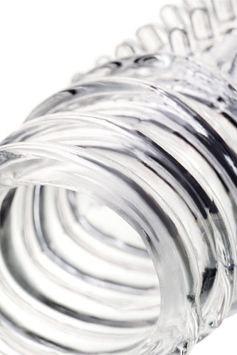 Прозрачная насадка на пенис с расширенной головкой A-toys TOYFA 768010 (15,3 см)