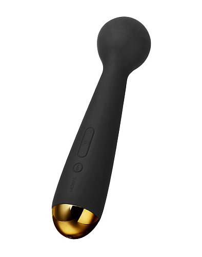 Чёрный интерактивный нагревающийся вибромассажёр Svakom Emma Neo SAV-01D