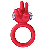 Красное виброкольцо с ладошкой Shots Media BV Make Love  SLI083RED