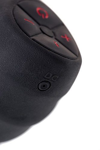 Перезаряжаемый мастурбатор чёрно-красного цвета Erotist Lava 543002