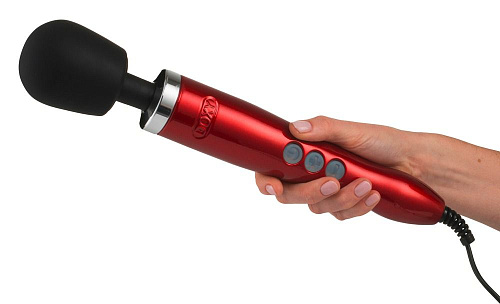 Красный вибратор Doxy Die Cast Wand Massager DOXYDCEU-R (34 см)