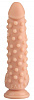 Телесный реалистичный фаллоимитатор с пупырышками Сумерки богов 1016-49 BX DD (23,5 см)