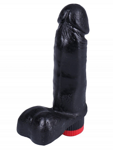 Чёрный вибратор-реалистик Сумерки богов №4 352-04 BX DD (17 см)